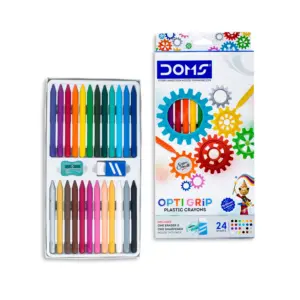 DOMS Opti Grip Plastic Crayons