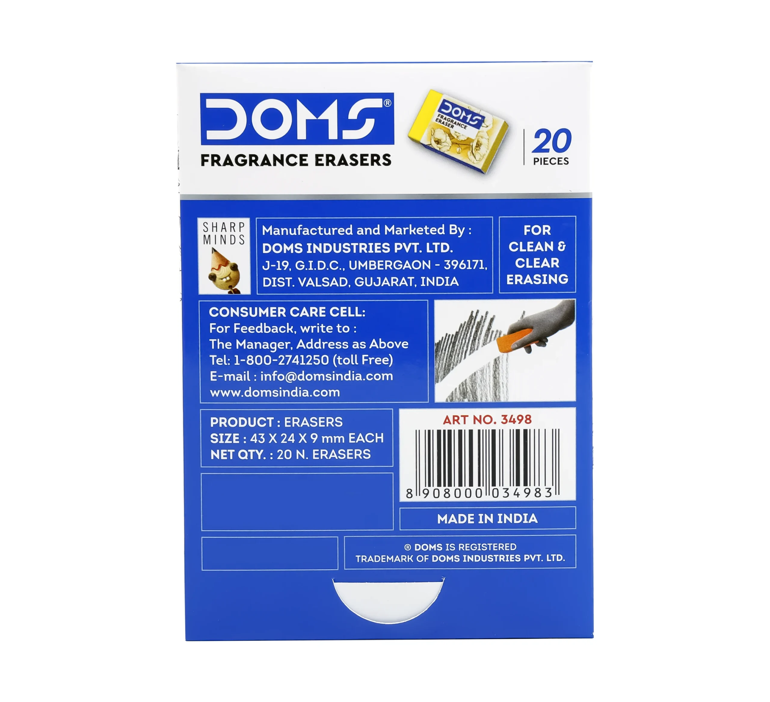 DOMS FRAGRANCE ERASERS - Image 3