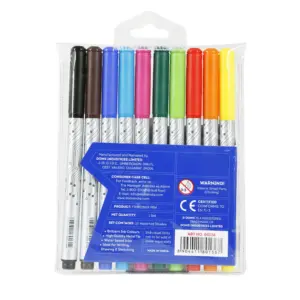 DOMS F9 Liner Pens (10 Assorted Shades)