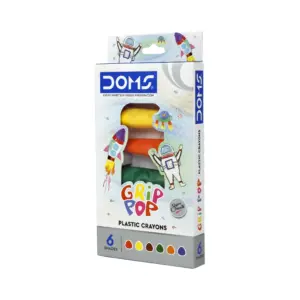 DOMS Grip pop plastic crayons