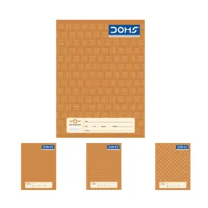 DOMS A4 Single line Notebook(Brown Series)- 29.7x 21Cm -172 Pages