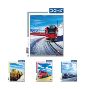 DOMS 3 in 1 Notebook (Train Tours Series)